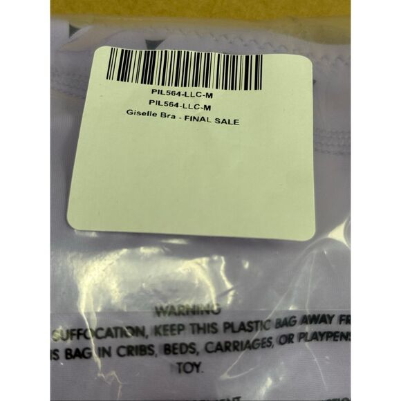 New Gigi C Giselle Sports Bra Top Lilac Purple M - Picture 4 of 5